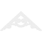 Ekena Millwork Pitch Robin Architectural Grade PVC Gable Pediment, 72"W x 33"H x 1"P (11/12) GPP072X033X100ROB - alternate 3